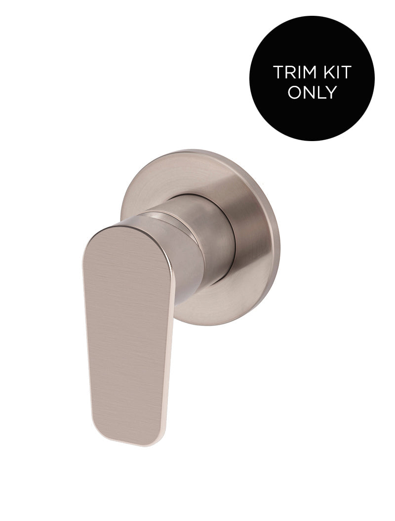 Meir Round Wall Mixer Paddle Handle Trim Kit Champagne