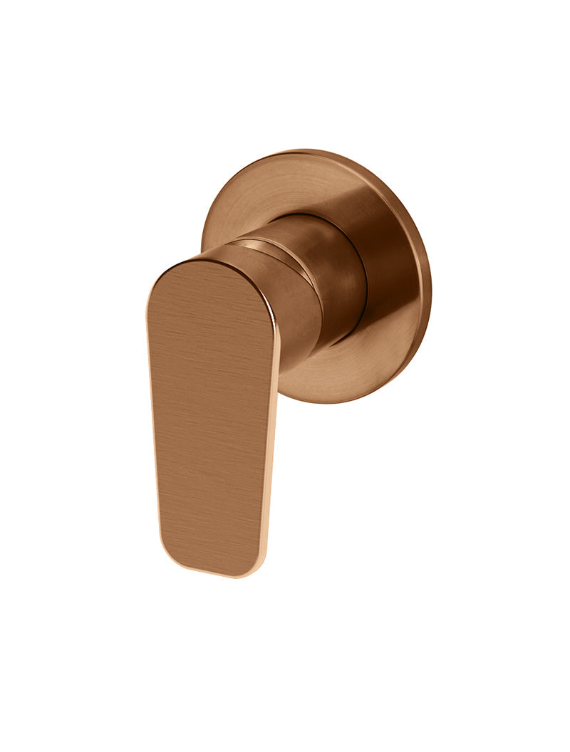 Meir Round Wall Mixer Paddle Handle Trim Kit Lustre Bronze