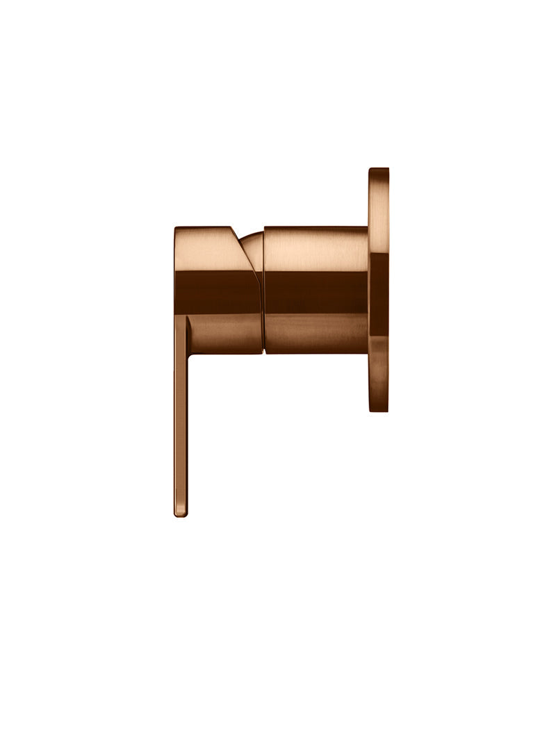 Meir Round Wall Mixer Paddle Handle Trim Kit Lustre Bronze