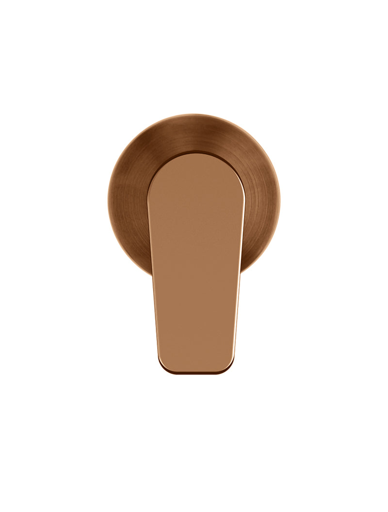 Meir Round Wall Mixer Paddle Handle Trim Kit Lustre Bronze