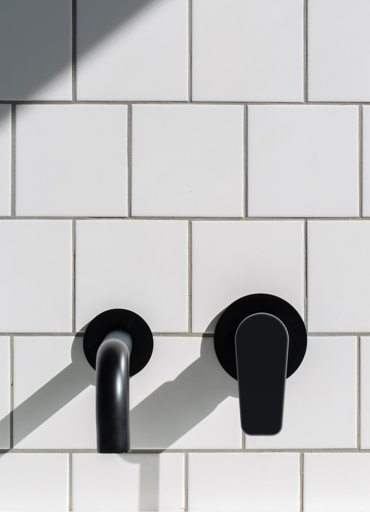 Meir Round Wall Mixer Paddle Handle Trim Kit Matte Black