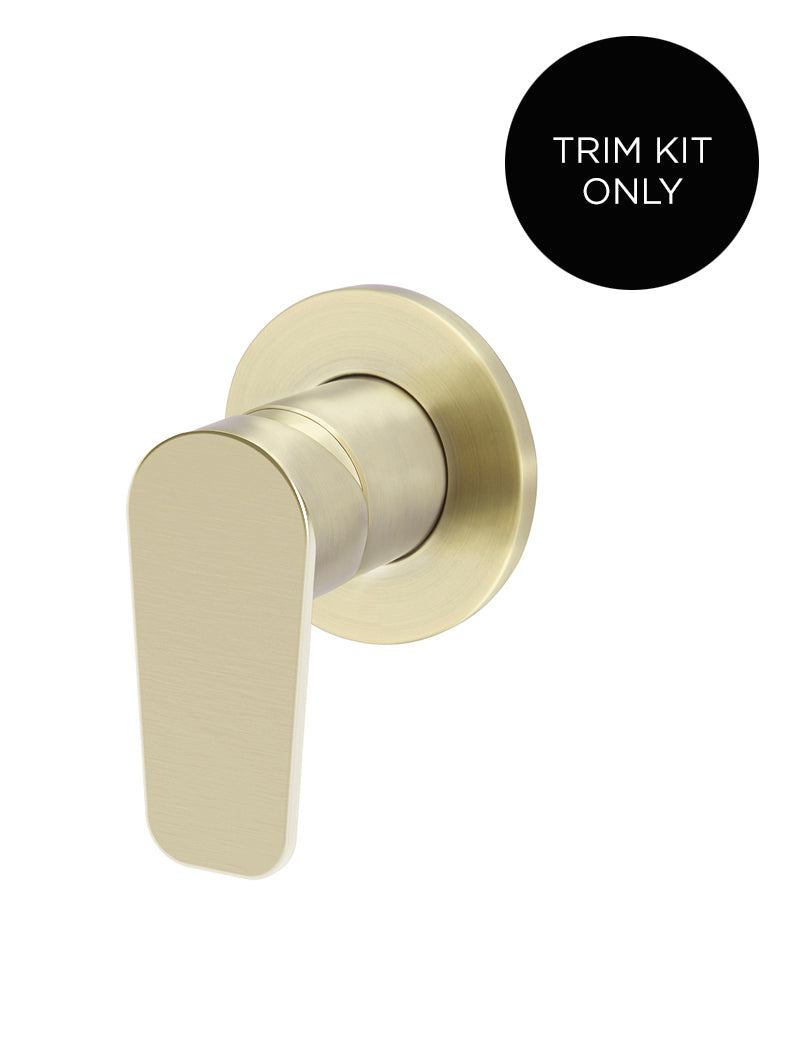 Meir Round Wall Mixer Paddle Handle Trim Kit PVD Tiger Bronze
