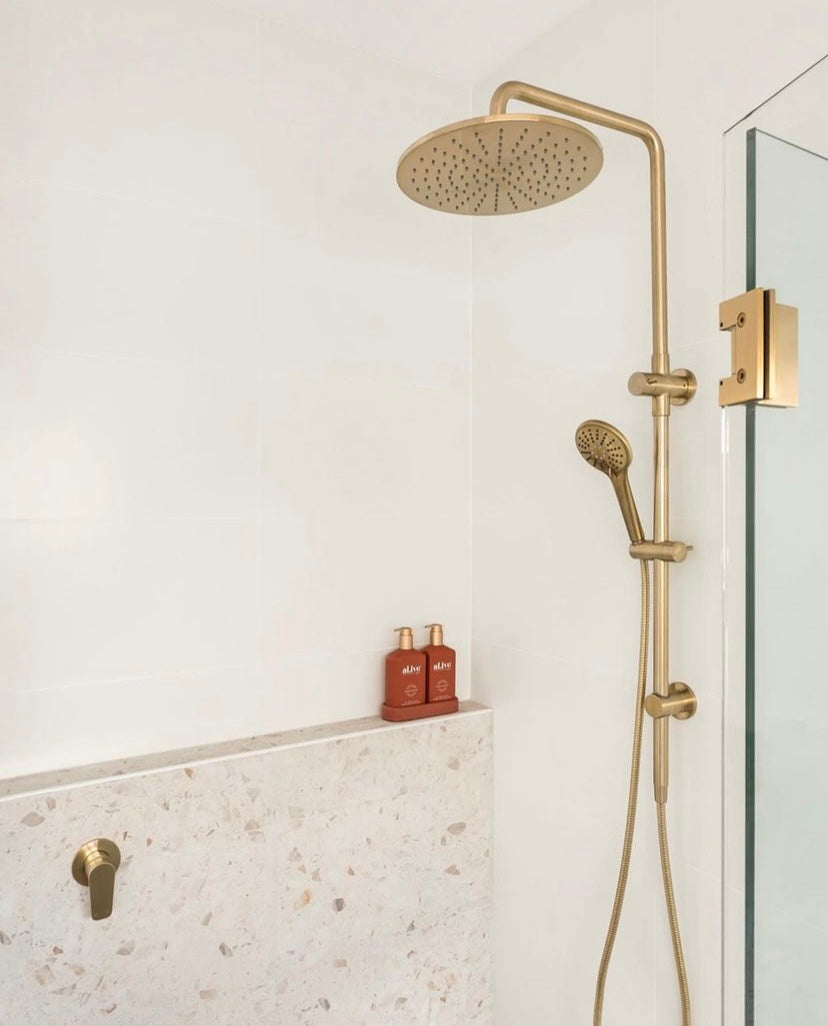 Meir Round Wall Mixer Paddle Handle Trim Kit PVD Tiger Bronze