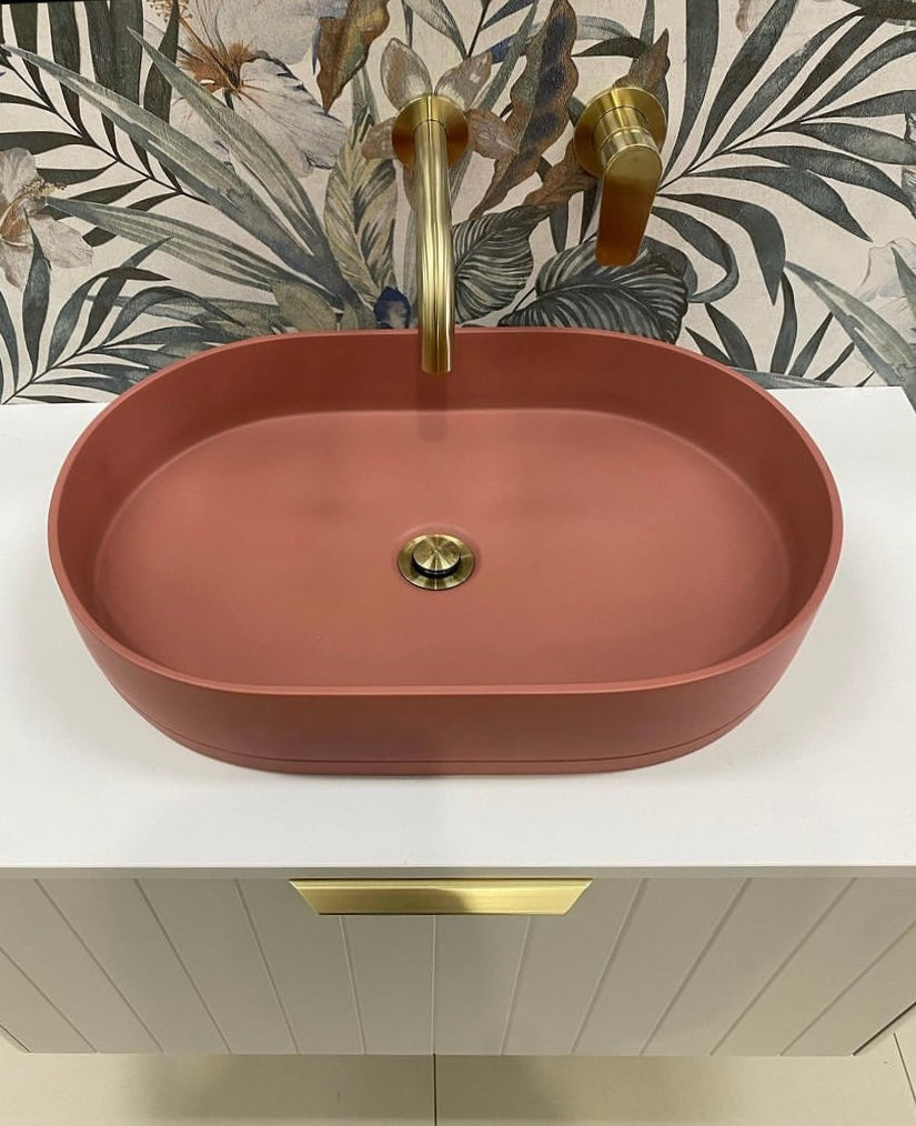 Meir Round Wall Mixer Paddle Handle Trim Kit PVD Tiger Bronze