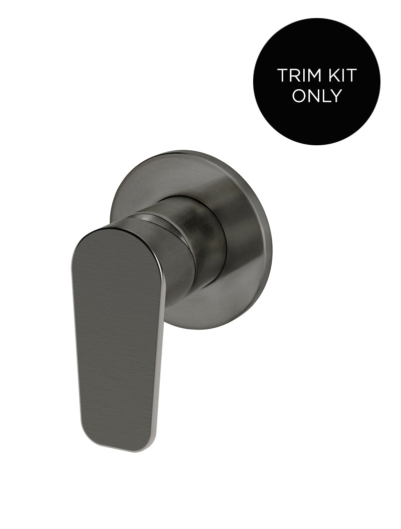 Meir Round Wall Mixer Paddle Handle Trim Kit Shadow Gunmetal