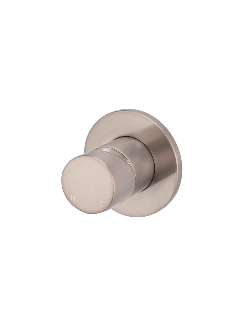 Meir Round Wall Mixer Pinless Handle Trim Kit Champagne