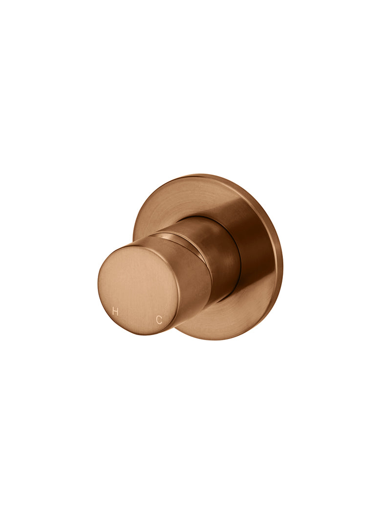 Meir Round Wall Mixer Pinless Handle Trim Kit Lustre Bronze