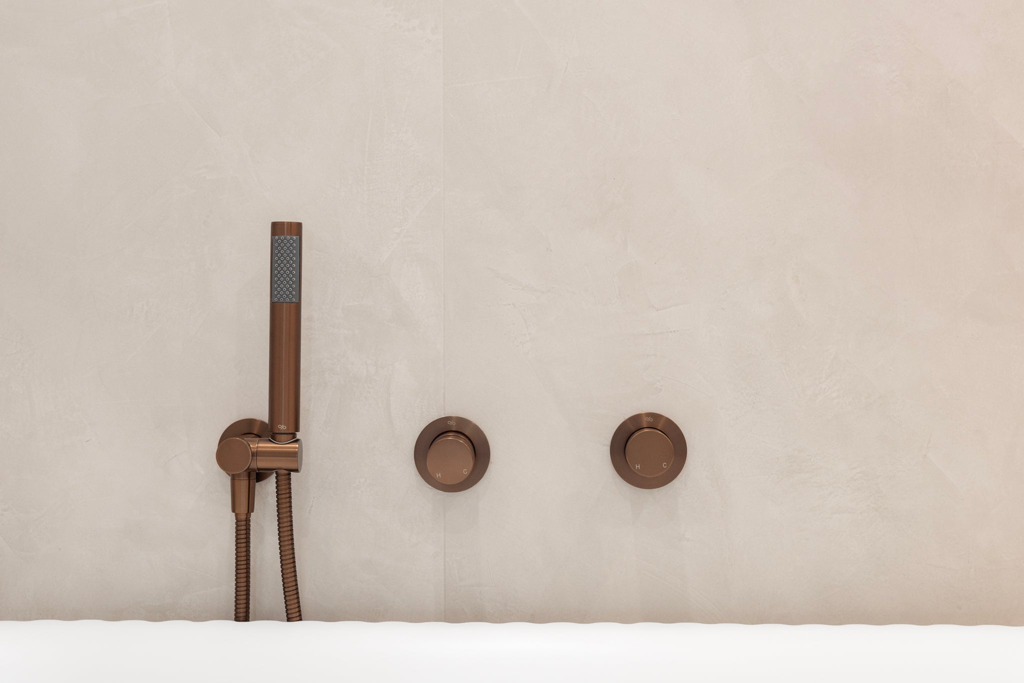 Meir Round Wall Mixer Pinless Handle Trim Kit Lustre Bronze