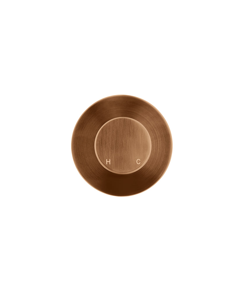 Meir Round Wall Mixer Pinless Handle Trim Kit Lustre Bronze
