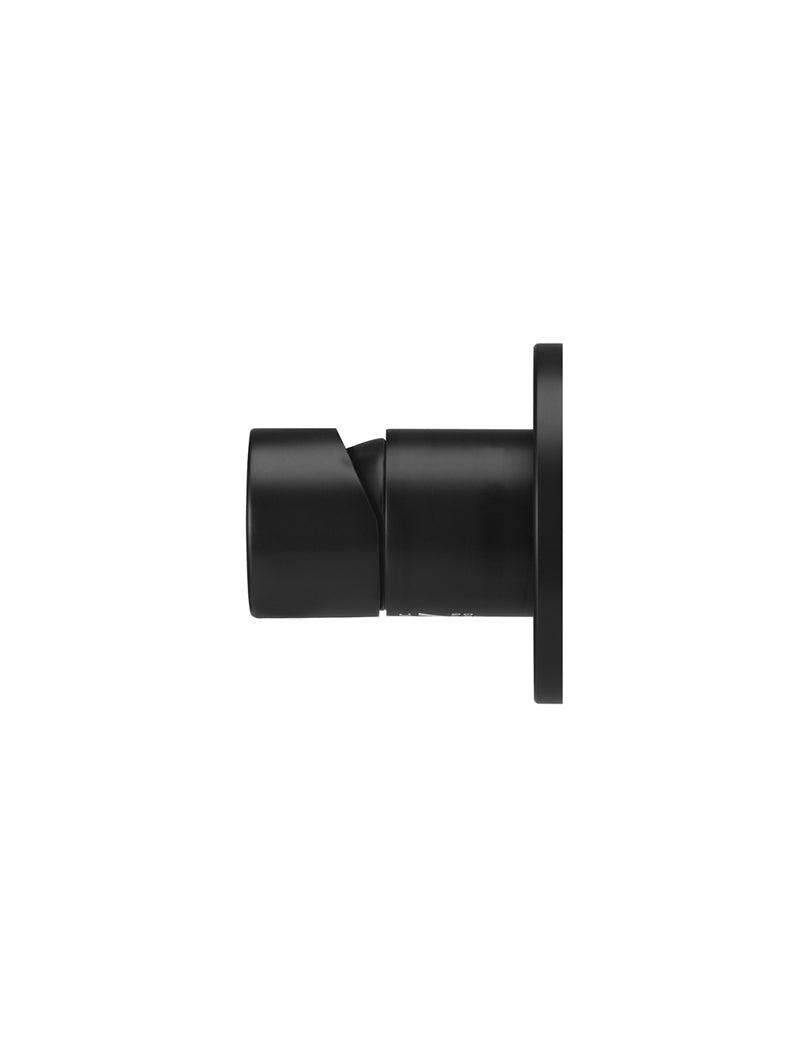 Meir Round Wall Mixer Pinless Handle Trim Kit Matte Black