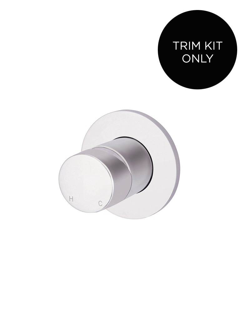 Meir Round Wall Mixer Pinless Handle Trim Kit Polished Chrome