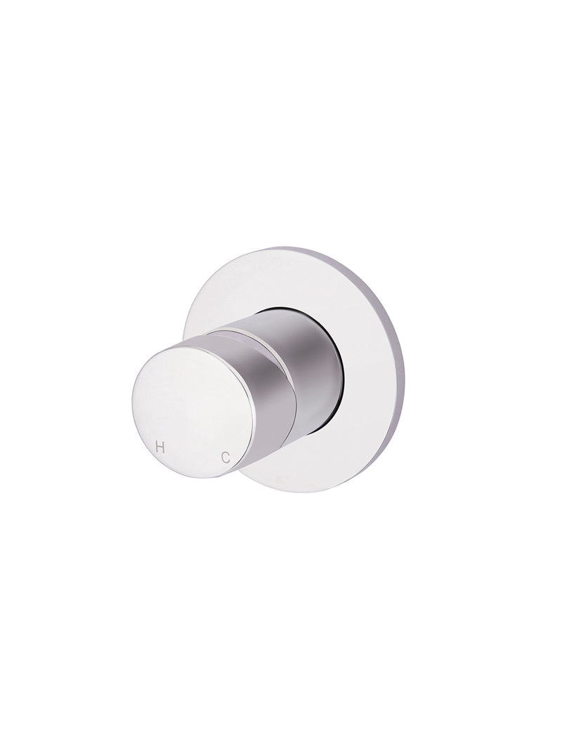 Meir Round Wall Mixer Pinless Handle Trim Kit Polished Chrome