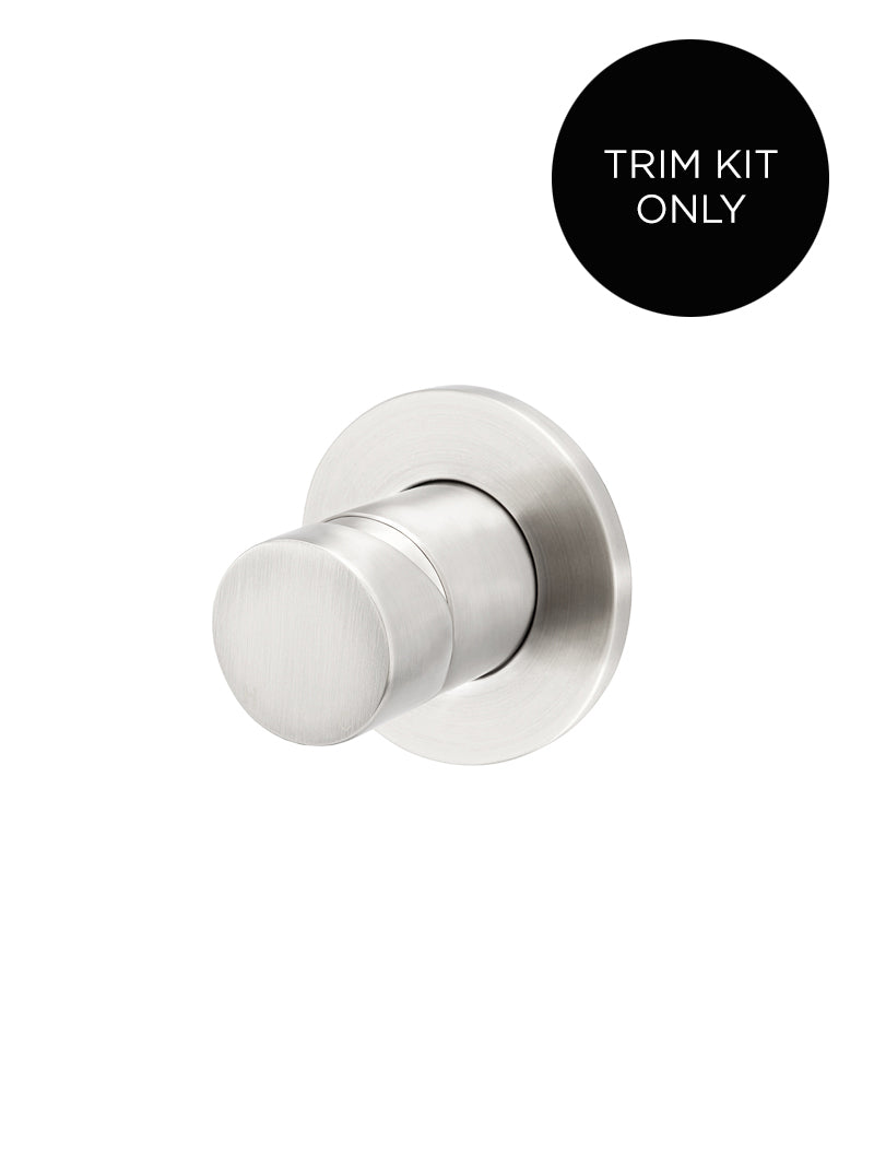 Meir Round Wall Mixer Pinless Handle Trim Kit PVD Brushed Nickel