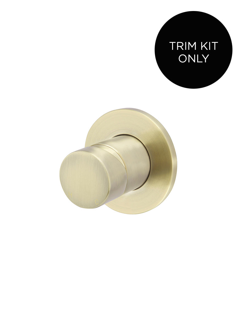 Meir Round Wall Mixer Pinless Handle Trim Kit PVD Tiger Bronze