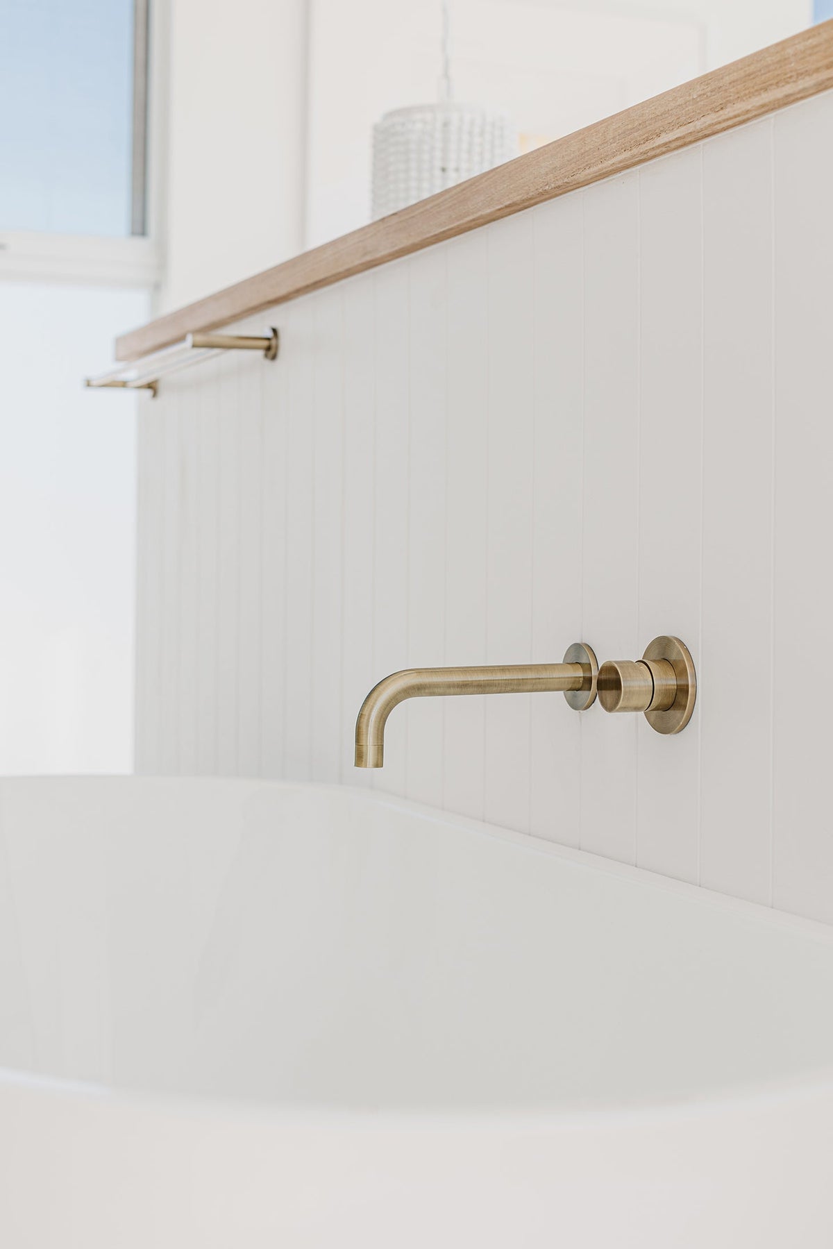 Meir Round Wall Mixer Pinless Handle Trim Kit PVD Tiger Bronze