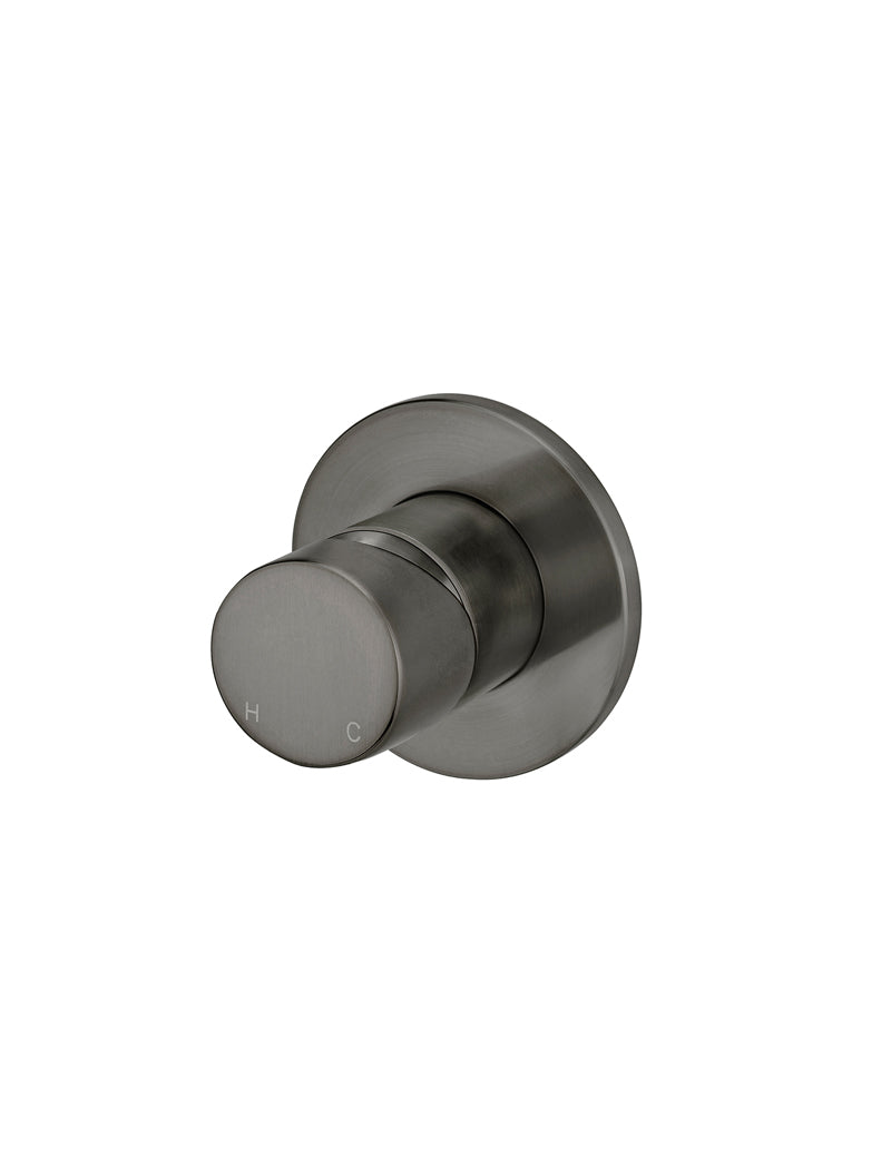 Meir Round Wall Mixer Pinless Handle Trim Kit Shadow Gunmetal