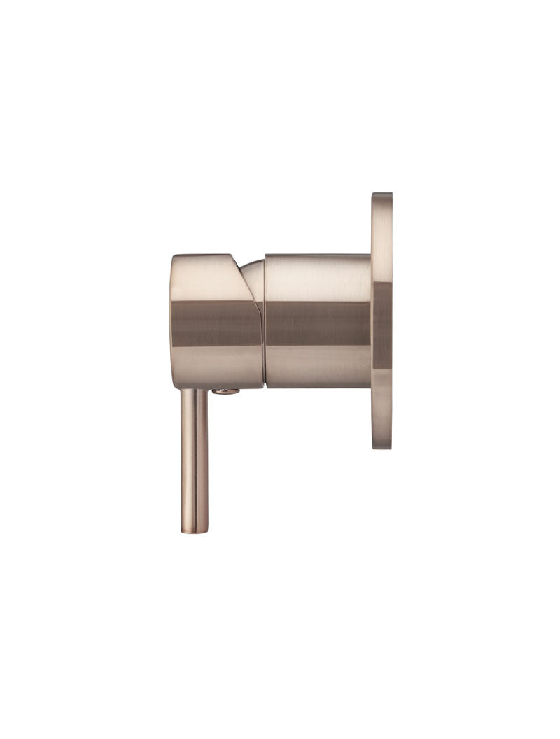Meir Round Wall Mixer Short Pin Lever Trim Kit Champagne