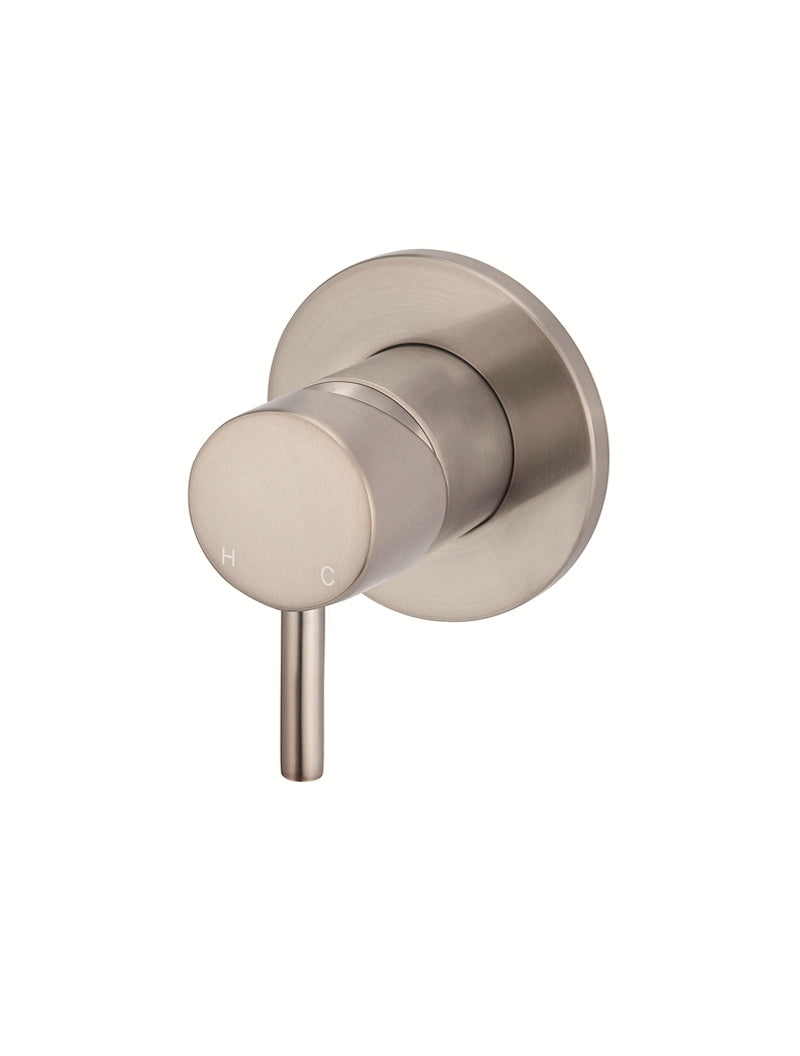 Meir Round Wall Mixer Short Pin Lever Trim Kit Champagne