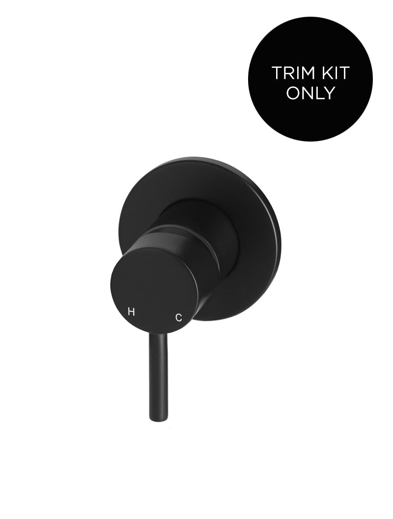 Meir Round Wall Mixer Short Pin Lever Trim Kit Matte Black