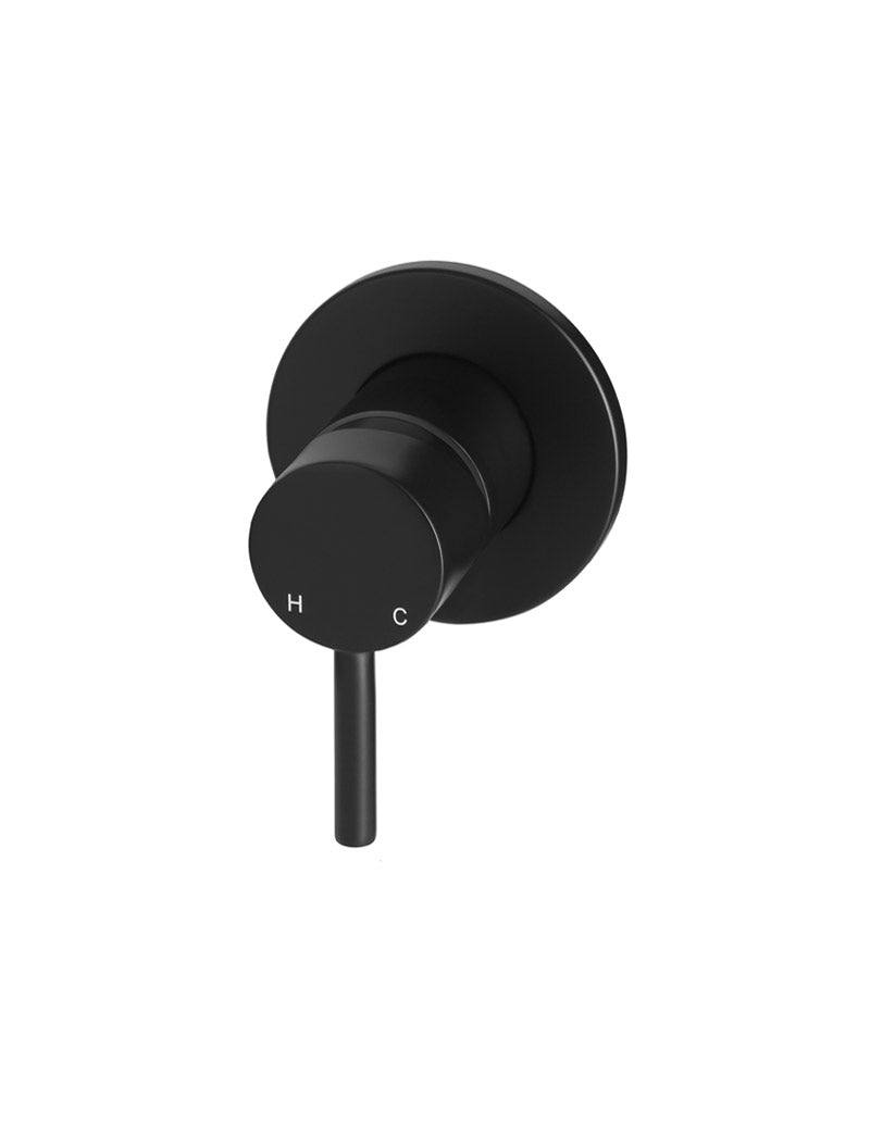 Meir Round Wall Mixer Short Pin Lever Trim Kit Matte Black