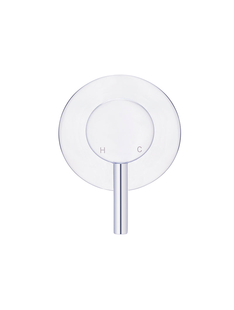 Meir Round Wall Mixer Short Pin Lever Trim Kit Polished Chrome