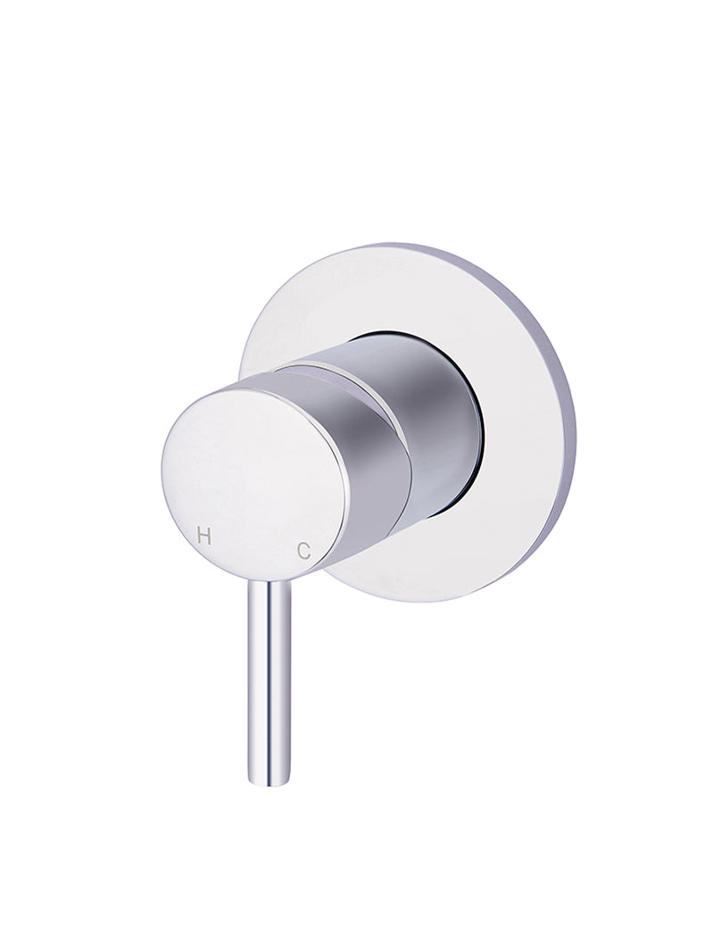 Meir Round Wall Mixer Short Pin Lever Trim Kit Polished Chrome
