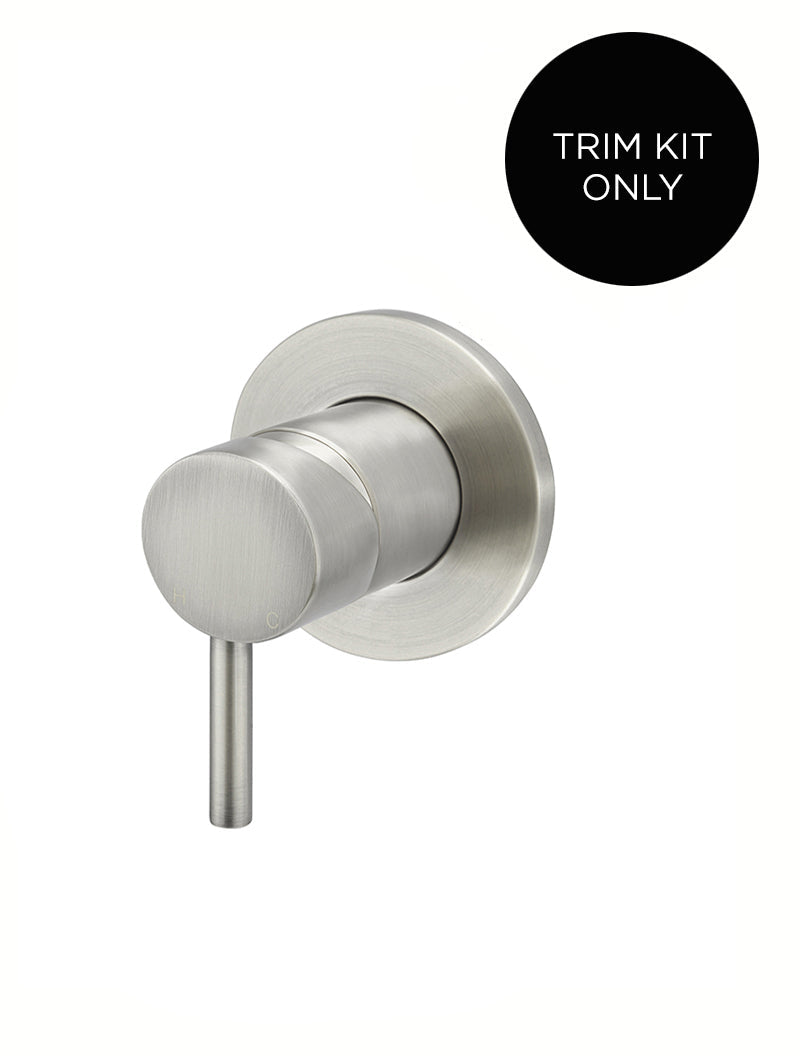 Meir Round Wall Mixer Short Pin Lever Trim Kit PVD Brushed Nickel