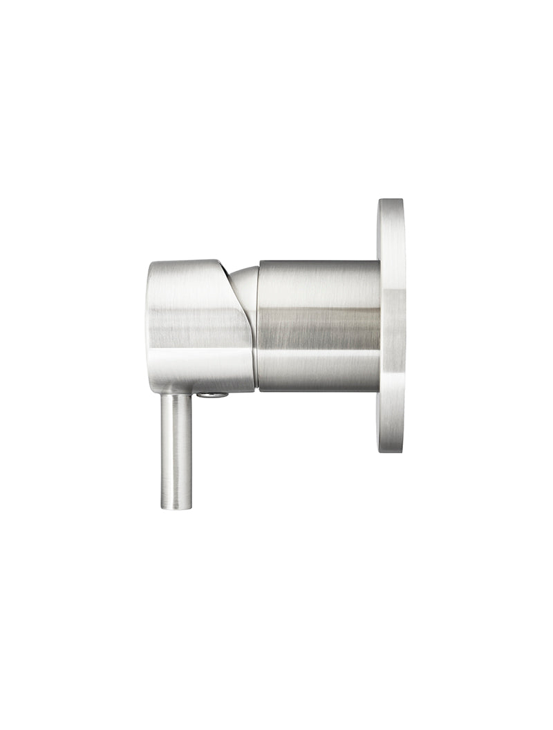 Meir Round Wall Mixer Short Pin Lever Trim Kit PVD Brushed Nickel