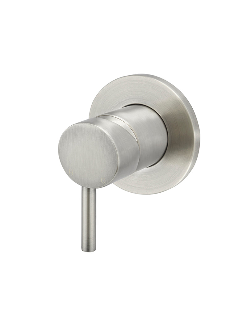 Meir Round Wall Mixer Short Pin Lever Trim Kit PVD Brushed Nickel