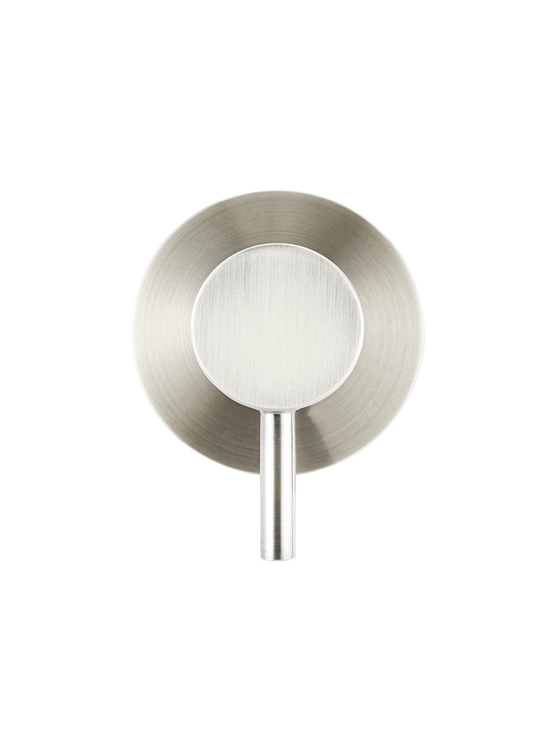 Meir Round Wall Mixer Short Pin Lever Trim Kit PVD Brushed Nickel