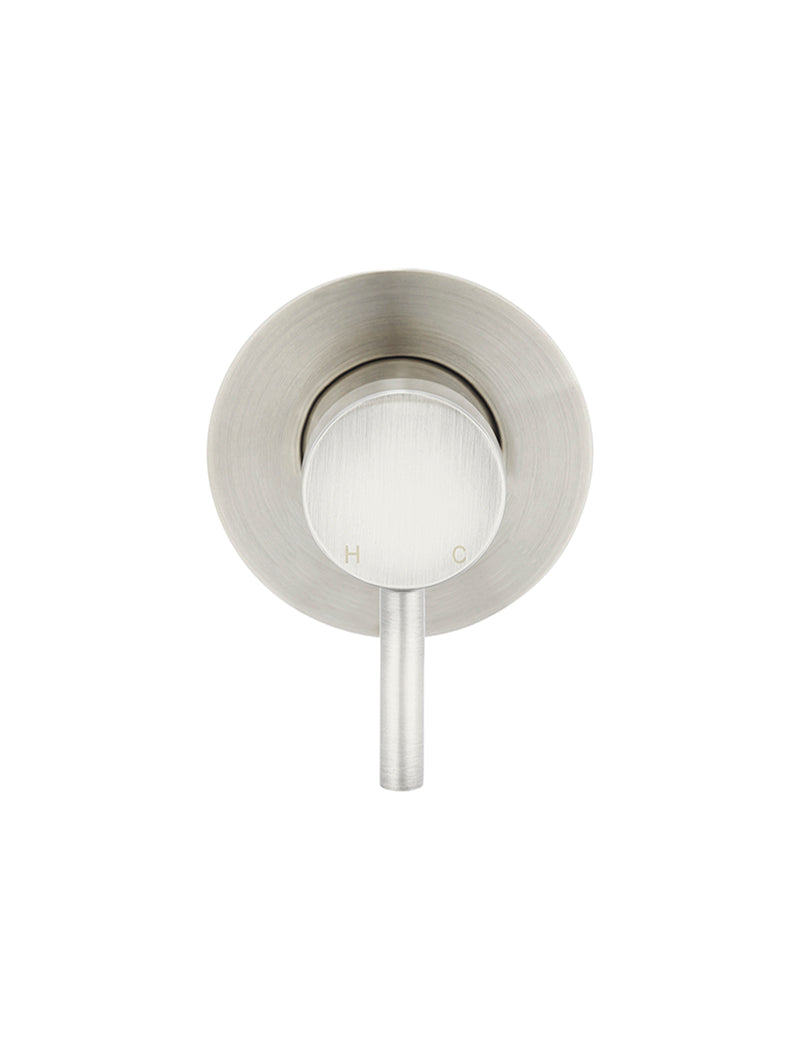Meir Round Wall Mixer Short Pin Lever Trim Kit PVD Brushed Nickel