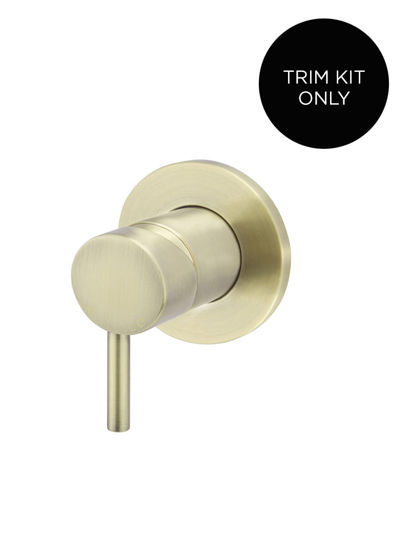 Meir Round Wall Mixer Short Pin Lever Trim Kit PVD Tiger Bronze