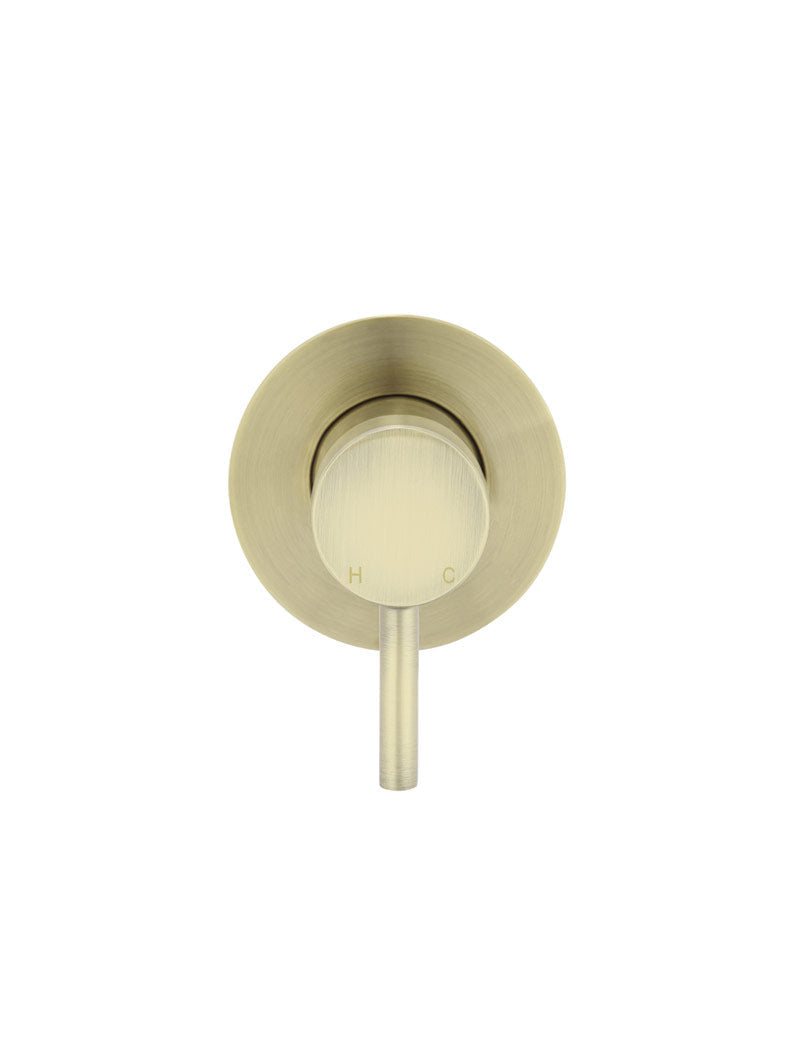 Meir Round Wall Mixer Short Pin Lever Trim Kit PVD Tiger Bronze