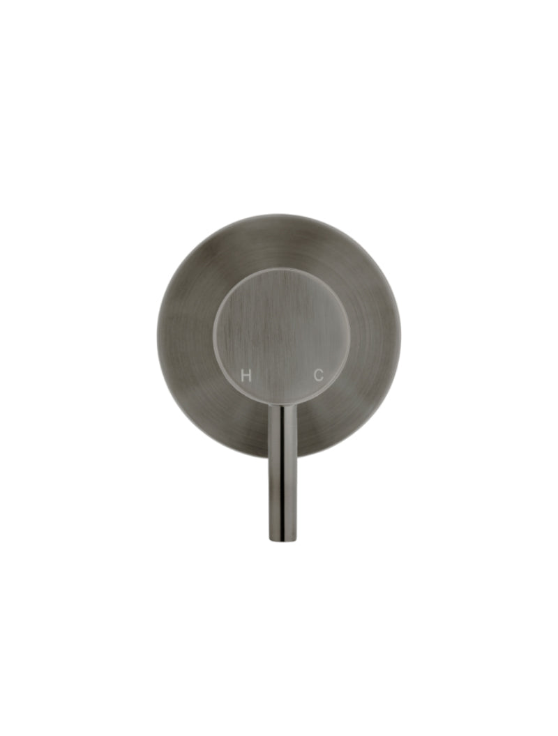 Meir Round Wall Mixer Short Pin Lever Trim Kit Shadow Gunmetal