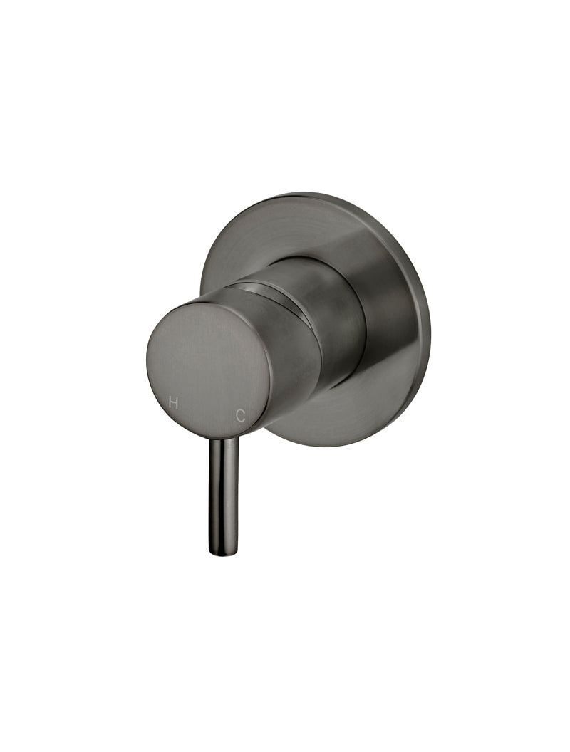 Meir Round Wall Mixer Short Pin Lever Trim Kit Shadow Gunmetal