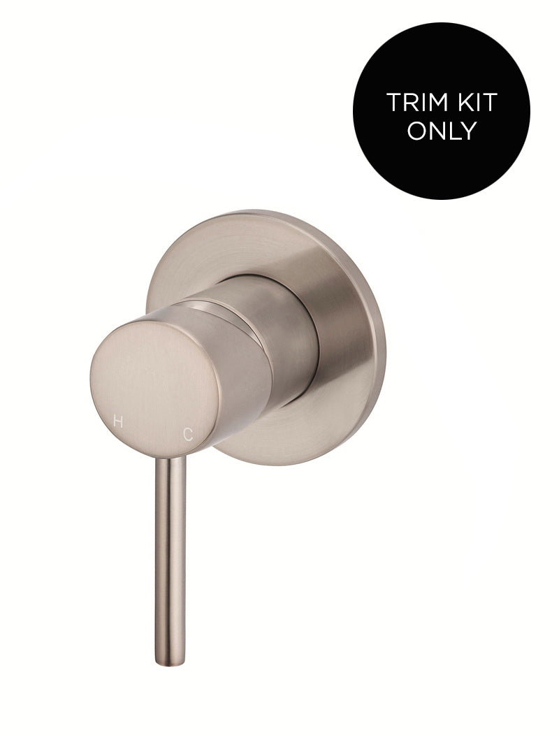 Meir Round Wall Mixer Trim Kit Champagne