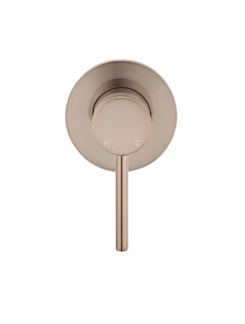 Meir Round Wall Mixer Trim Kit Champagne