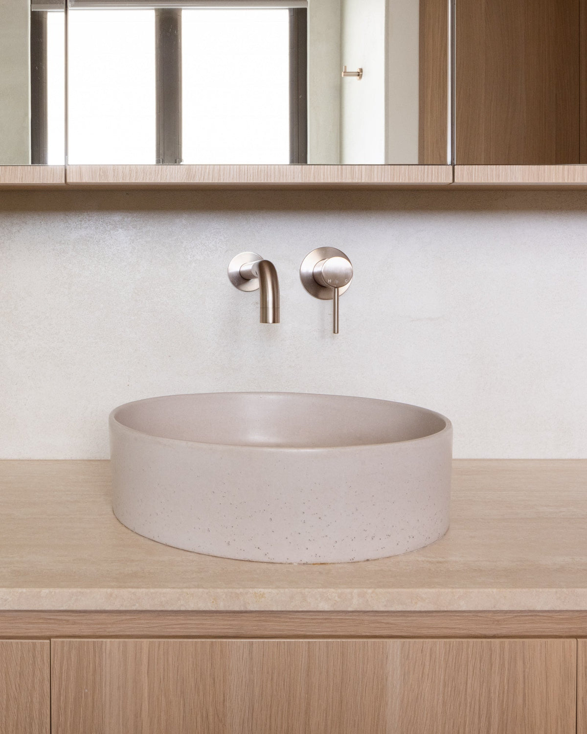 Meir Round Wall Mixer Trim Kit Champagne