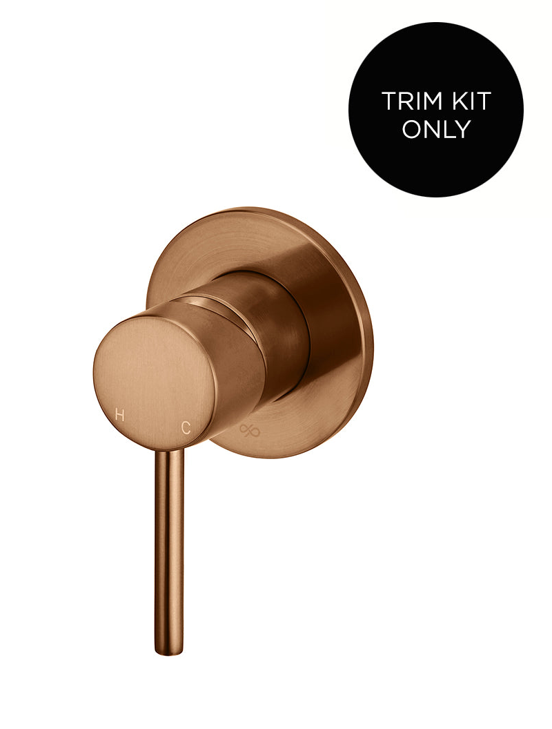 Elite Design Studio -  Meir Round Wall Mixer Trim Kit Lustre Bronze