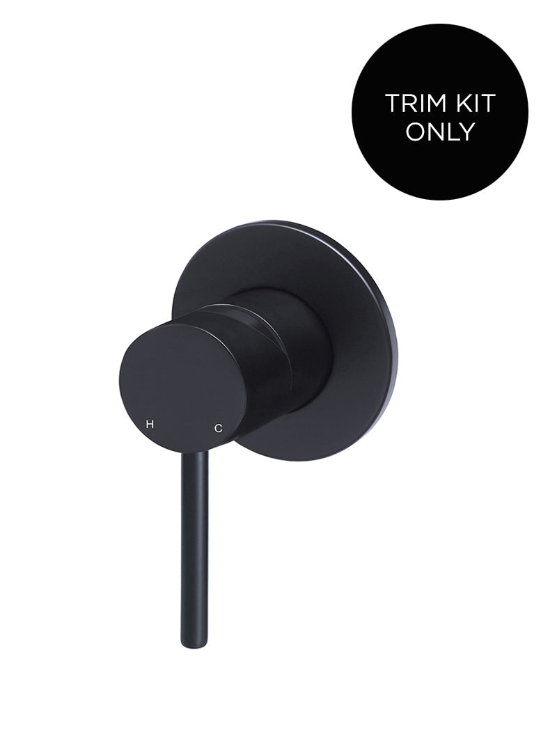 Meir Round Wall Mixer Trim Kit Matte Black