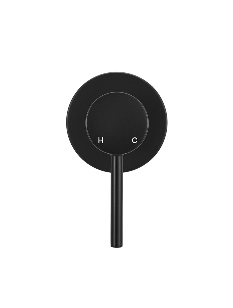 Meir Round Wall Mixer Trim Kit Matte Black