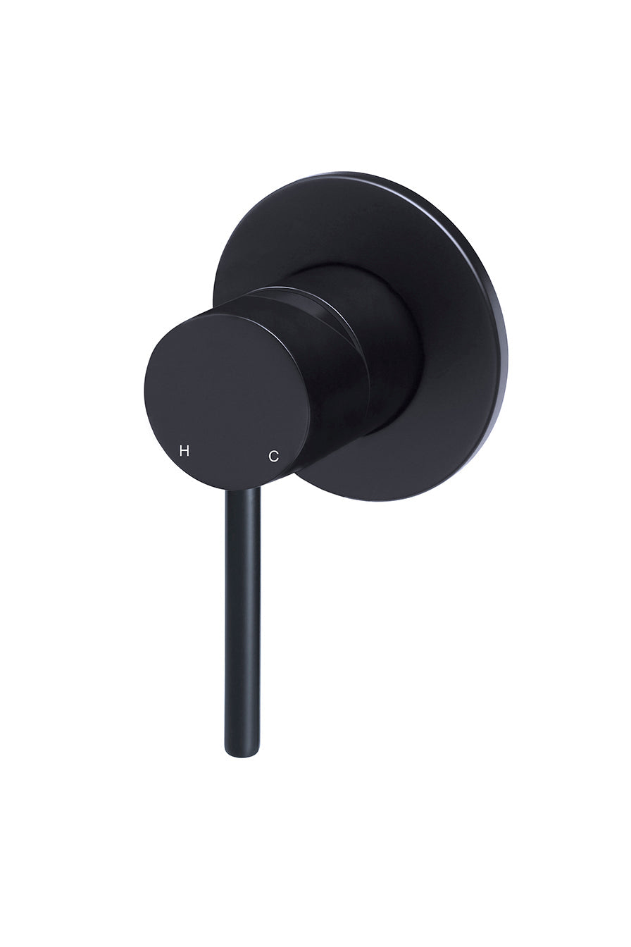 Meir Round Wall Mixer Trim Kit Matte Black