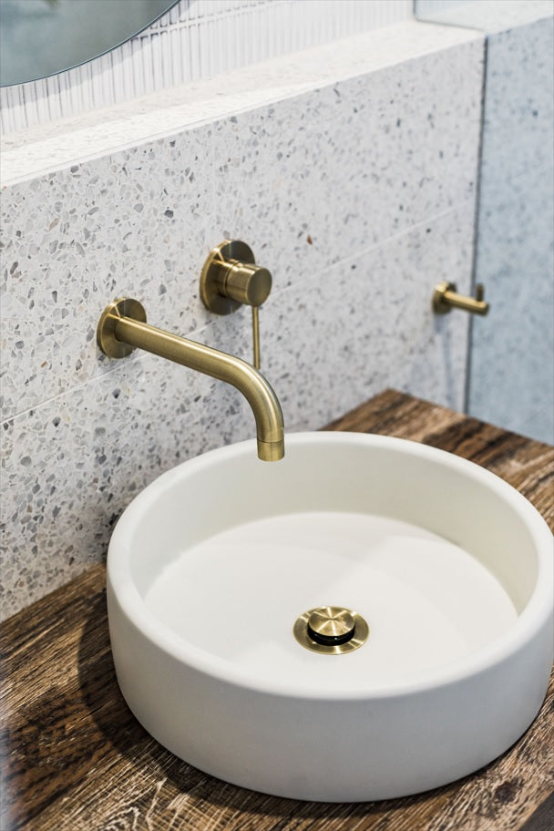 Meir Round Wall Mixer Trim Kit PVD Tiger Bronze