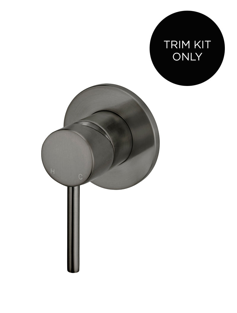 Meir Round Wall Mixer Trim Kit Shadow Gunmetal