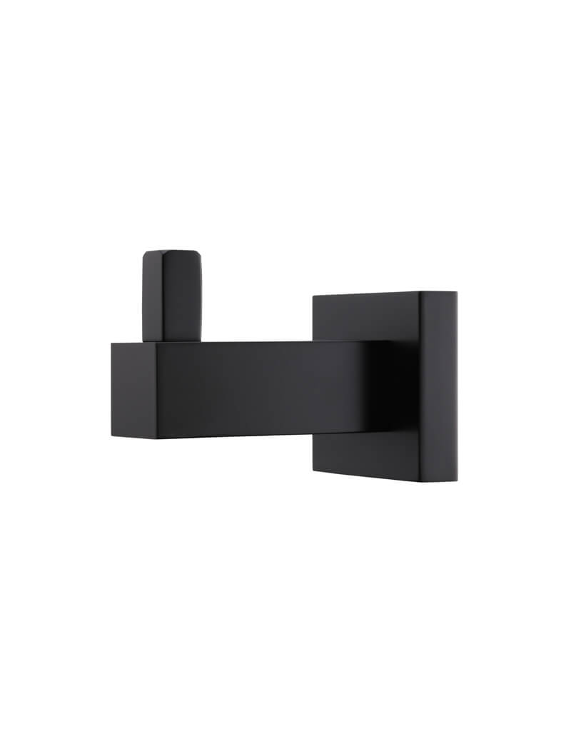 Meir Square Robe Hook Matte Black