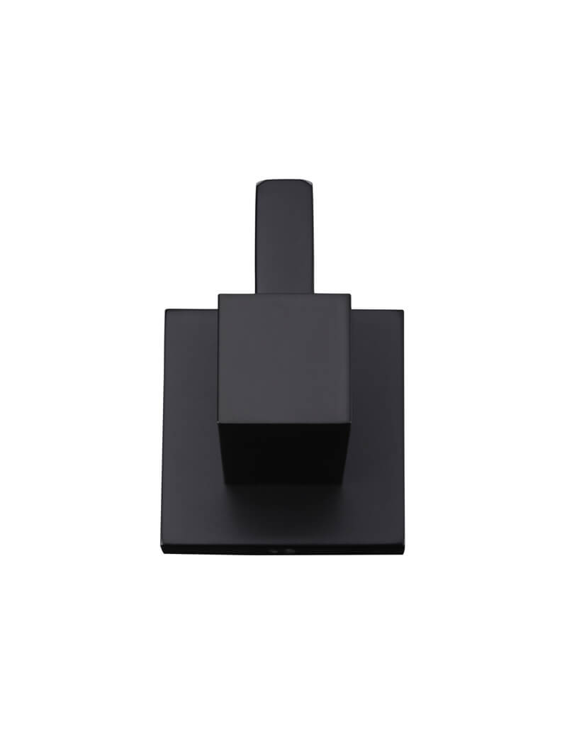Meir Square Robe Hook Matte Black