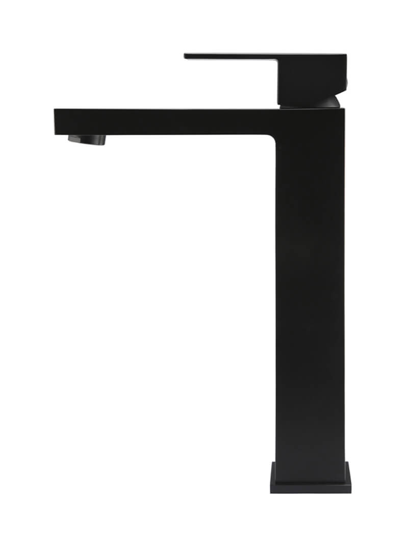 Meir Square Tall Basin Mixer Matte Black