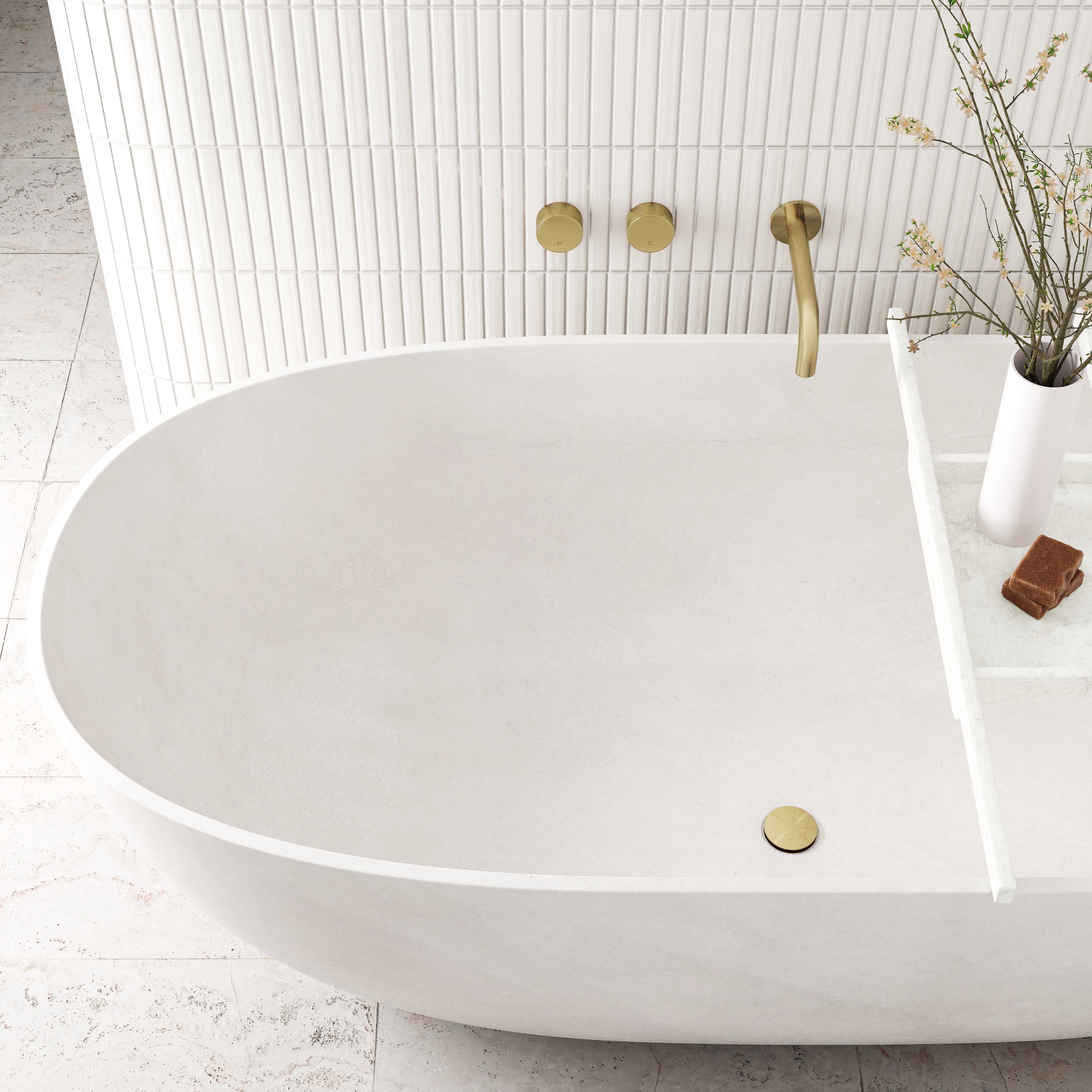 Meir Universal All-in-One Pop Up Waste Basin & Bath PVD Tiger Bronze