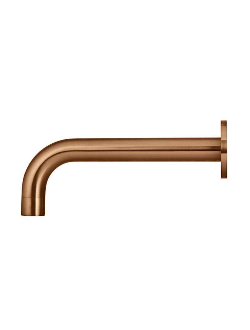 Meir Universal Round Curved Spout 200mm Lustre Bronze