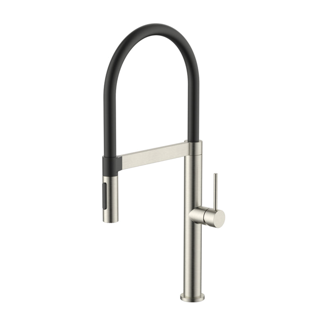Elite Design Studio -  Meir Pull Down Kitchen Mixer Tap with Magnetic Dock Brushed Nickel